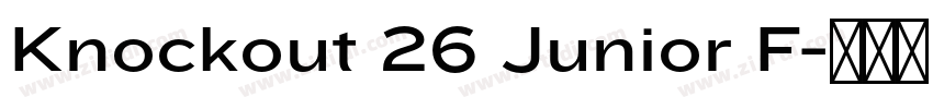 Knockout 26 Junior F字体转换 Knockout 26 Junior F字体转换